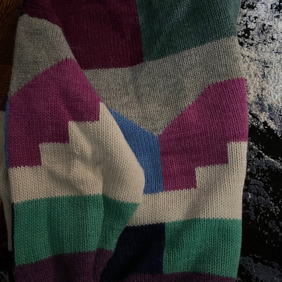Artistic Patchwork Women's Sweater - Picture 9 of 10